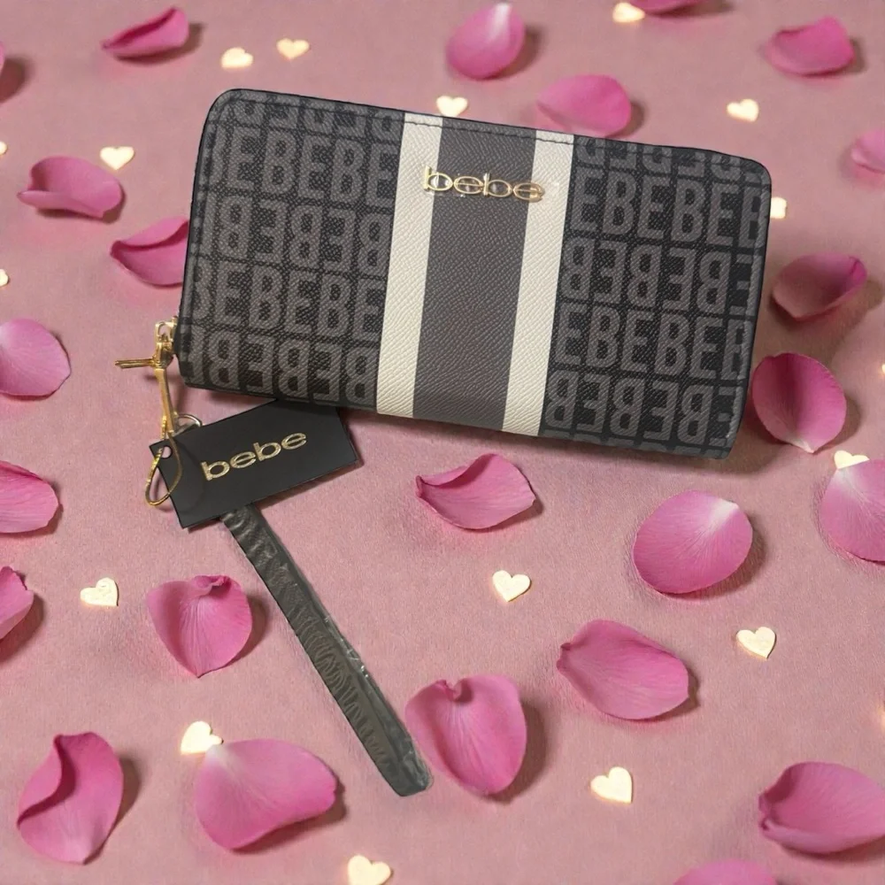 🆕 Bebe NWT Wallet - Women | Color: Black/Gray/White